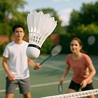 Vista 8 de Goose Feather Badminton Shuttlecocks,12 Pack Nylon Feather Badminton Birdies-Hight Speed Training Birdie Ball for Indoor and Outdoor Matches,Highly