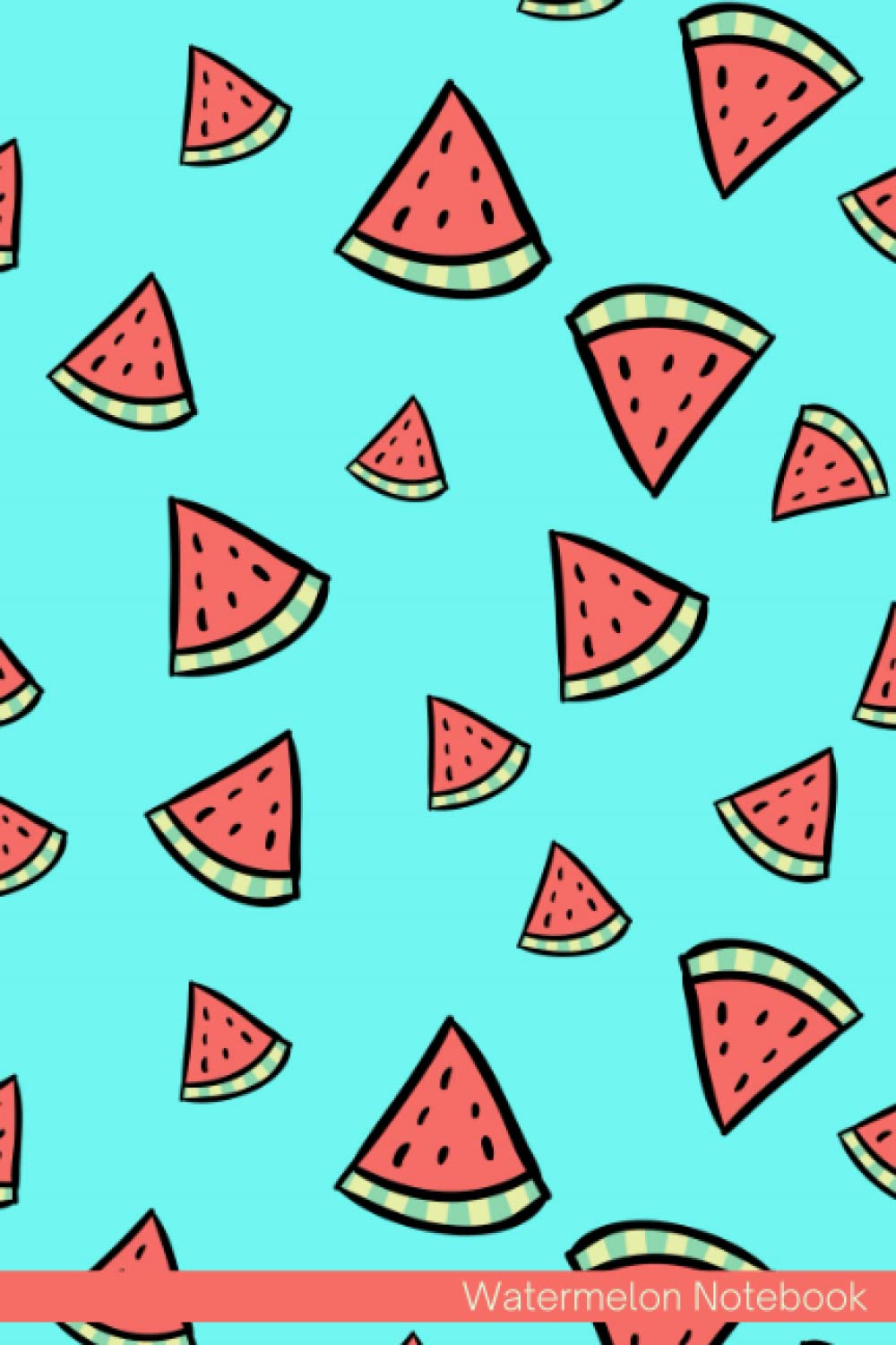 Watermelon Notebook: Notebook Journal For Teens and Adults | 120 Pages | Grey Lines | Glossy Cover | 6 x 9 In