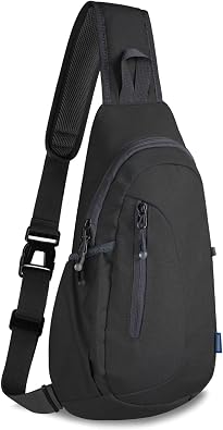 TITECOUGO Small Sling Bag, Lightweight Crossbody Backpack for Men Women Kids, Shoulder Bag for Sports and Outdoor