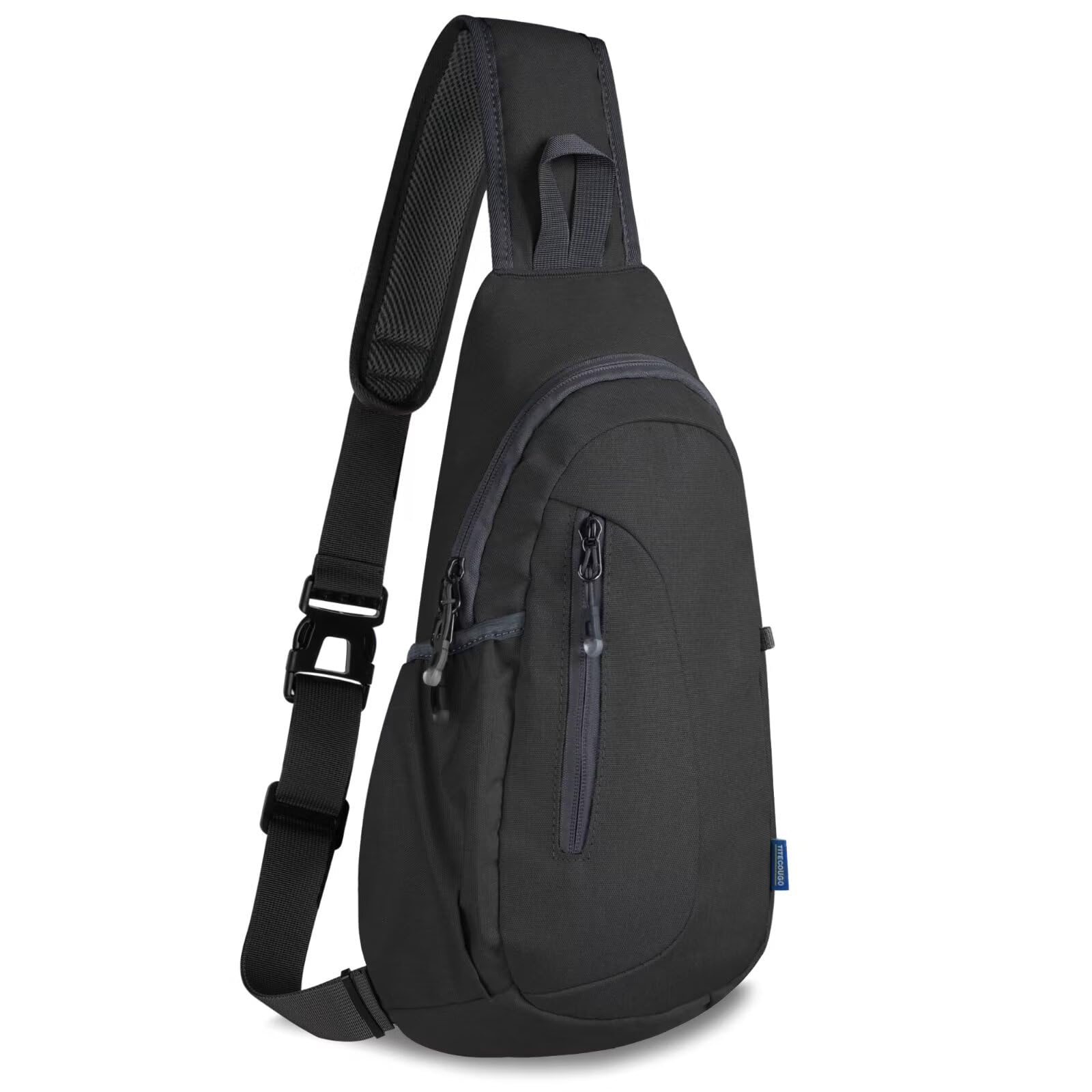 TITECOUGOSmall Sling Bag, Lightweight Crossbody Backpack for Men Women Kids, Shoulder Bag for Sports and Outdoor