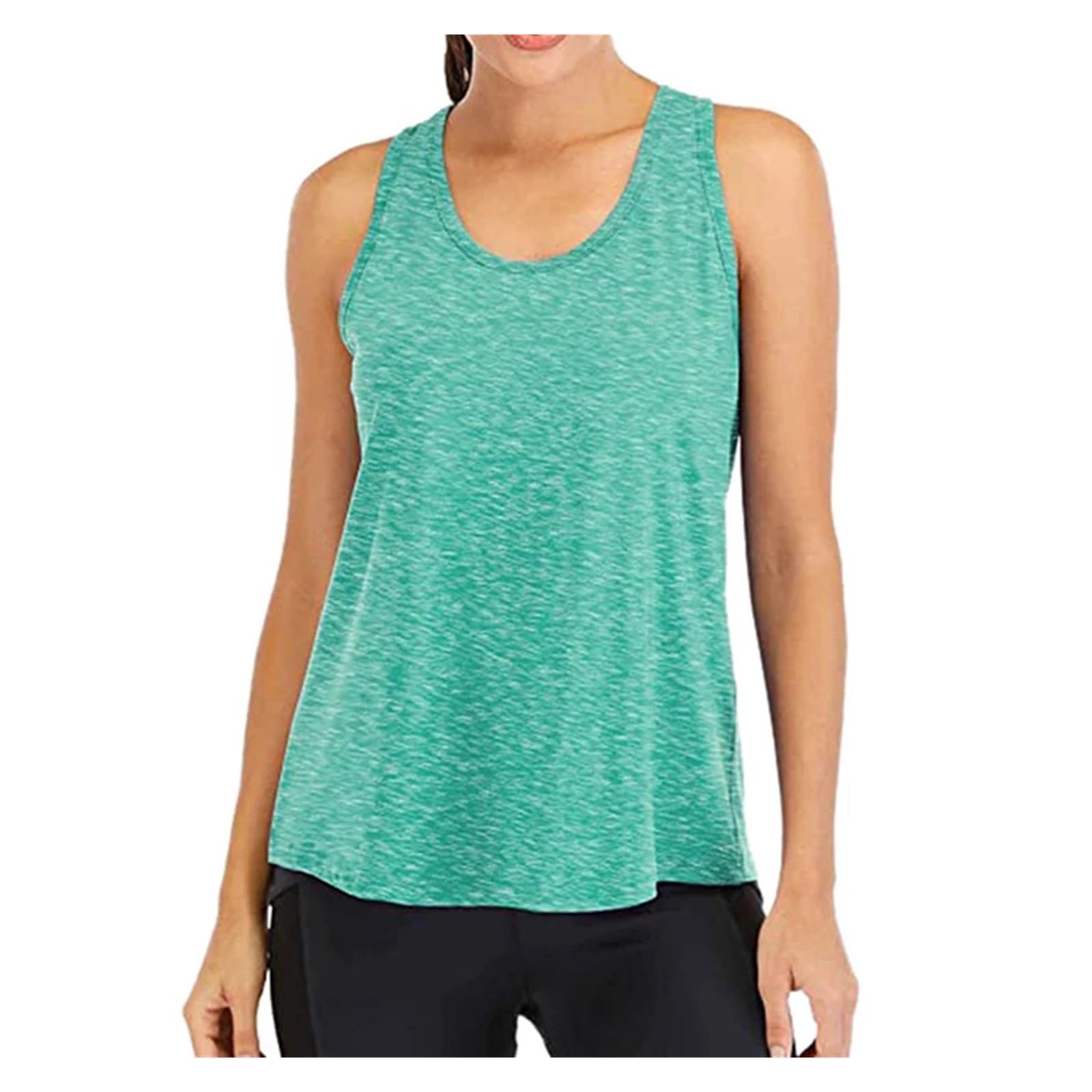 Canotte da allenamento da donna Camicie da donna fitness Camicetta da corsa allentata senza maniche da allenamento T-shirt sportive Abbigliamento sportivo da allenamento Canotta da yoga casual(B,XL)