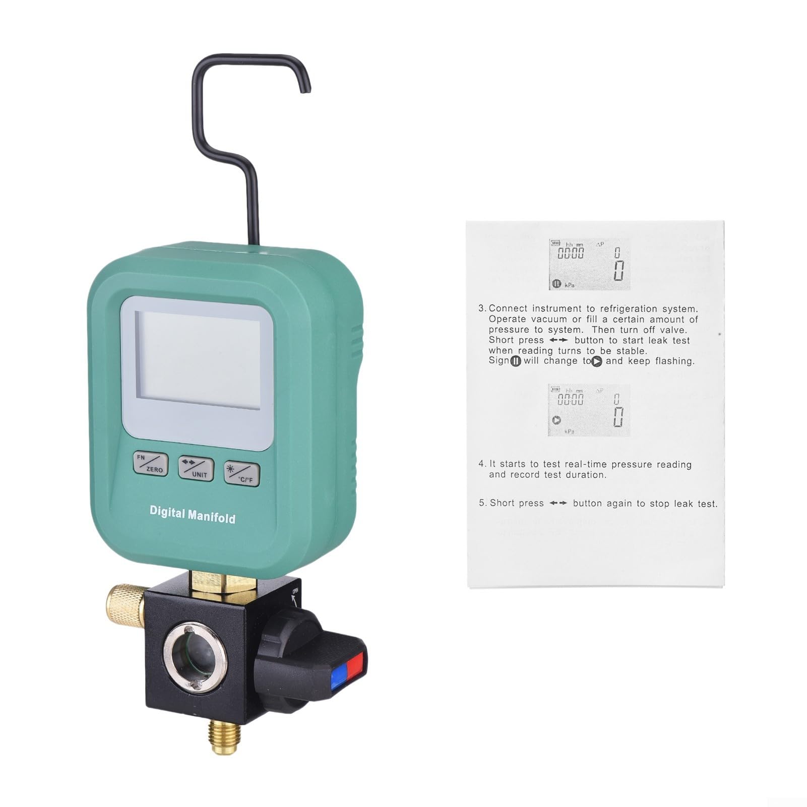 Digitales Manometer DY519, Monteurhilfe für Klimaanlagen R134A R32 R410A R22, HVAC Druckprüfgerät mit LCD Display, AC für service Tool