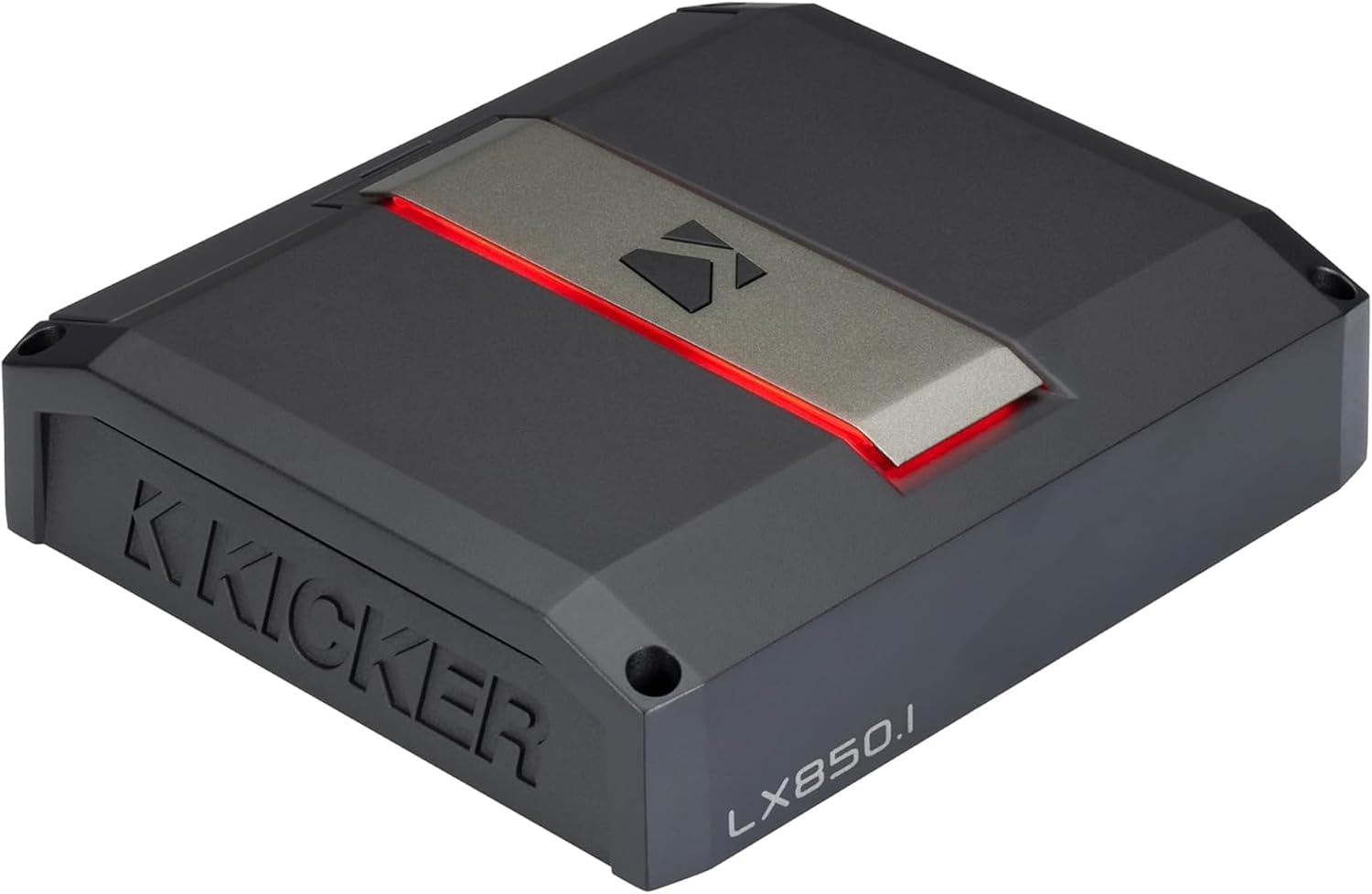 KICKER 49DL7TDF122 Dual Down Firing L7 Thin 12" Enclosure with LX8501 Mono Amplifier Bundle