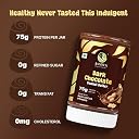 Asmita Organic Farms Dark Chocolate Peanut Butter 325g | Smooth & Creamy Peanut Butter | High Protein Spread | No Refined Sugar | Cholesterol & Trans Fat Free | Healthy Spread for Breakfast & Snacks gallery image