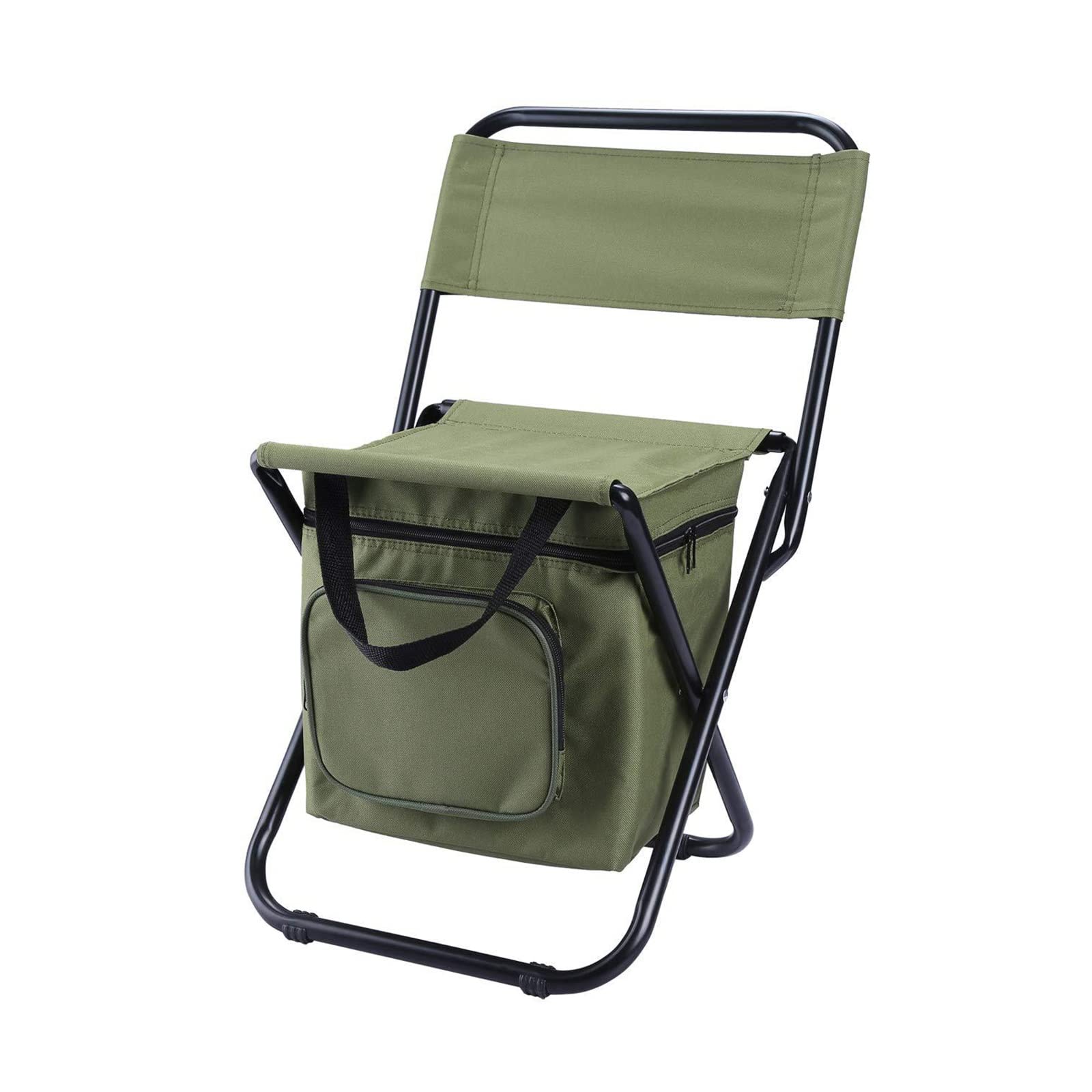 VGEBY Opvouwbare campingstoel, opvouwbare rugleuning, kruk, picknickstoel, stoel voor vissen, wandelen, reizen, strand, camping, picknick