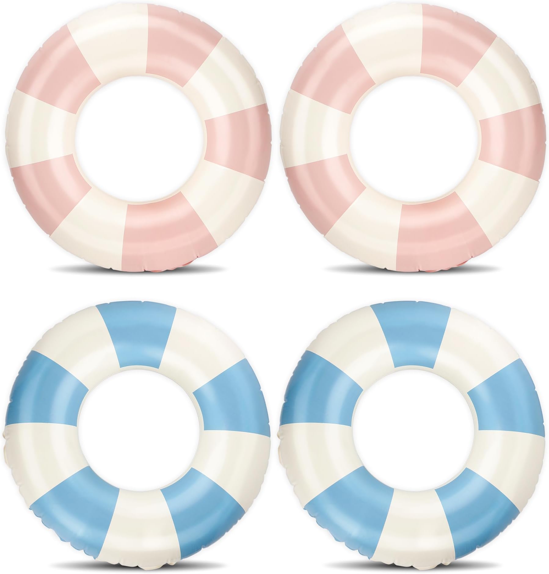 Pool Floats for Kids, Swimming Pool Tubes, Inflatable Swim Rings, Round Portable Floaties for Kids, Cute Swimming Floats for Girls Boys Pool Beach Lake Summer Party Supplies