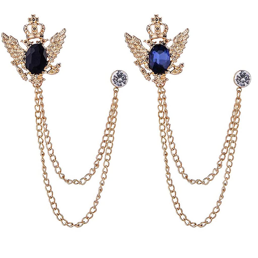 See full amazon price history chart for SANNIDHI® Brooch for Men Women Sherwani Modern Traditional Crystal Brooch Pins Alloy Chain Brooch Pin for Wedding Formal Blazer Suits Brooch Pins Jewellery Accessories(Blue & Black) - 2 Pcs SANNIDHI® Brooch for Men Women Sherwani Modern Traditional Crystal Brooch Pins Alloy Chain Brooch Pin for Wedding Formal Blazer Suits Brooch Pins Jewellery Accessories(Blue & Black) - 2 Pcs (B09CPT2DKZ) Amazon Price History, Amazon Price Tracker