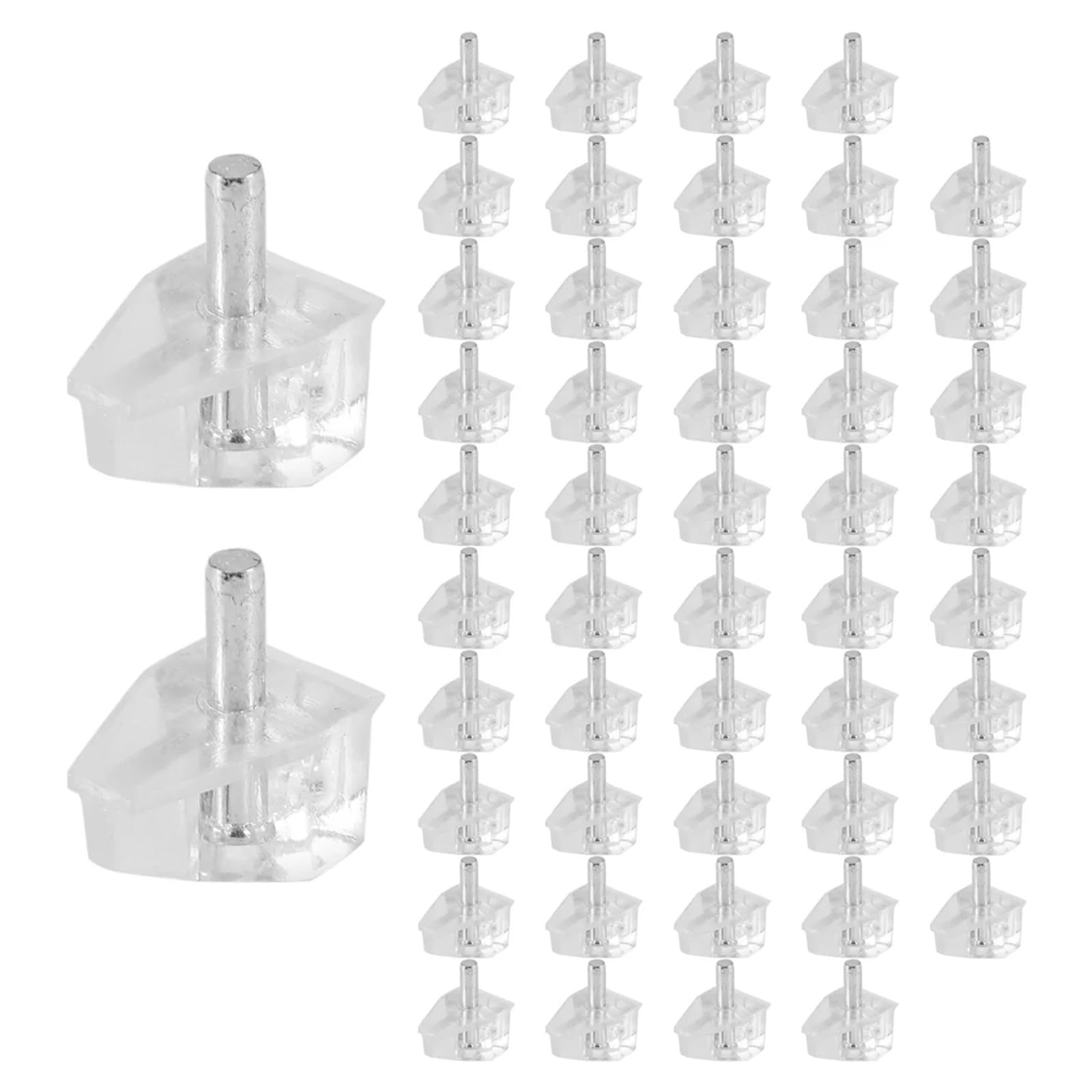 50 pezzi perni for mensole, pioli di supporto trasparenti, for for mobili da cucina Per Mensole