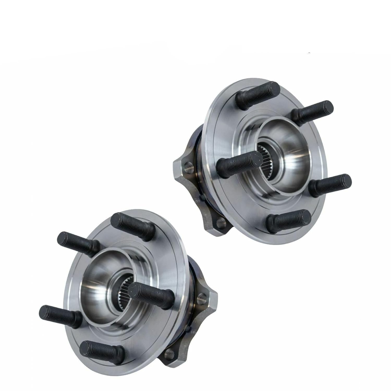 Bearings, 2pcs Wheel Hub and Bearing Assembly Rear Left Driver Right Passenger Side Without ABS Sensor for 300 2009-2014,for for Challenger 2008-2014 for Charger 2009-2014,Resistance to Under Heavy L
