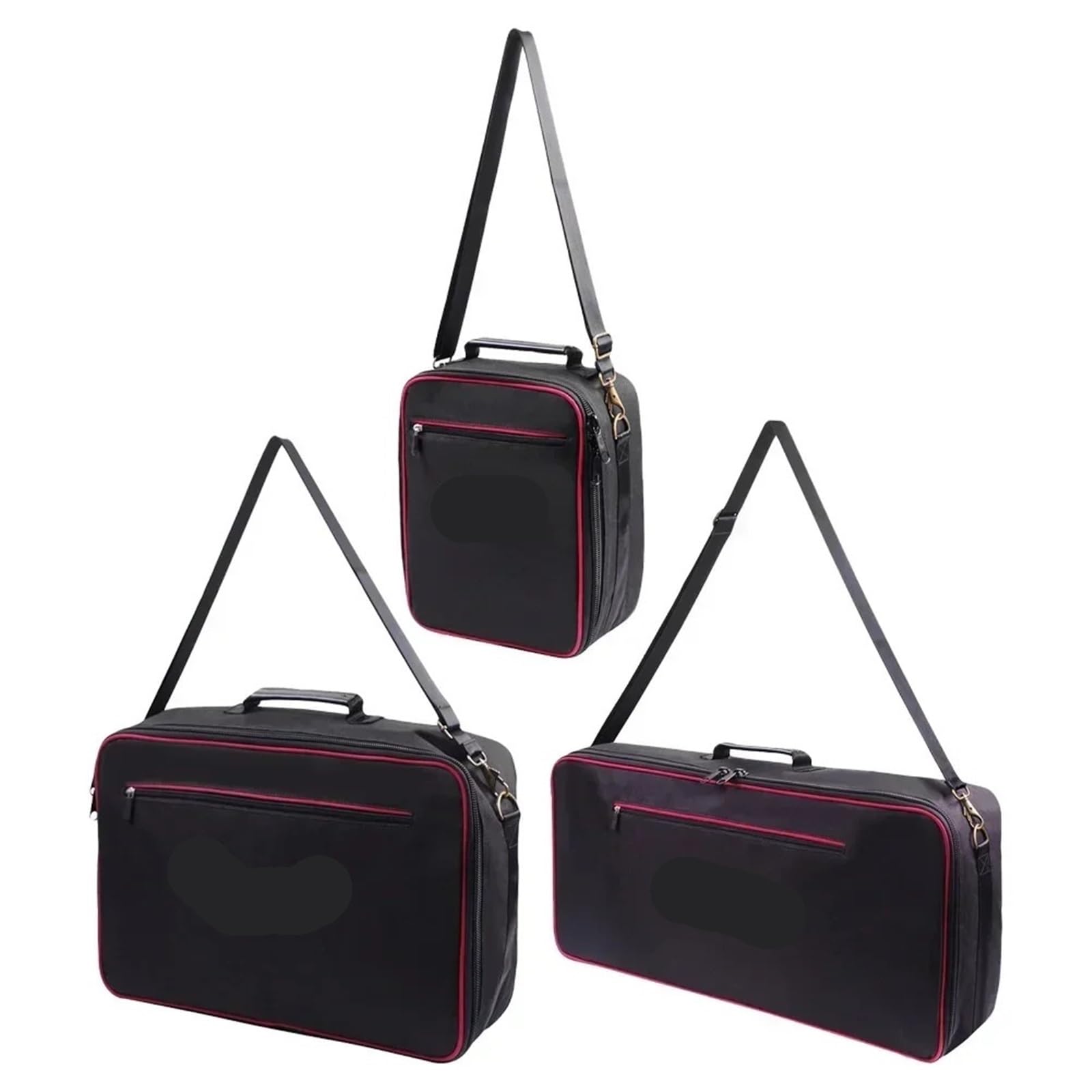 Bolsa Para Pedal De Guitarra Tablero de Pedal de efectos de guitarra eléctrica, bolsa de almacenamiento con cremalleras, funda de transporte portátil, piezas de tela Oxford(M)