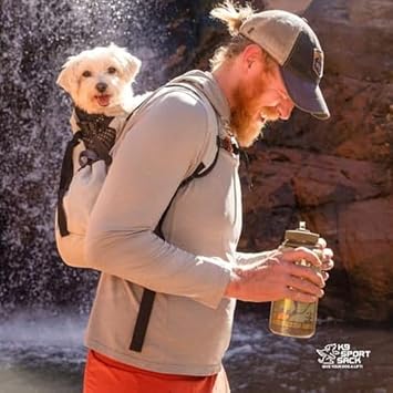 K9 Sport Sack Air 2 - X-Small, Light Grey - Ideal for Dogs with 9-12 Back Length - Durable, Breathable Backpack-Style Carrier - Perfect for Walks, Short Hikes & Public Transportation