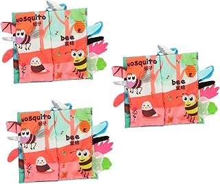Toyvian 3 Peças Livro De Pano De Cauda Livros Infantis Livros Infantis Livros De Brinquedos Infantis Para Recém-Nascidos Livros Infantis Livros Infantis Brinquedos Para Bebês Brinquedos