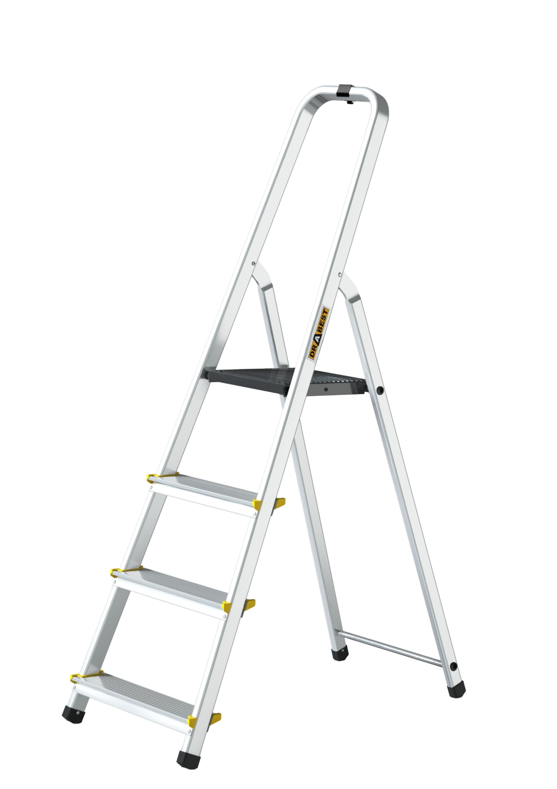 Escalera de mano Drabest de aluminio plegable para la limpieza y reformas del hogar