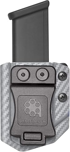 Miniatura 18 de Amberide Funda universal Mag Carrier IWB/OWB KYDEX para revista: 0.354 in/.40 doble pila - 0.354 in/.40 sola pila - .45ACP doble pila - .45ACP Negro