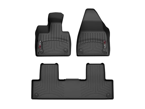 WeatherTech Custom Fit FloorLiners for Volvo EX90, EX90, 1st & 2nd Row (441927-1-2), Black