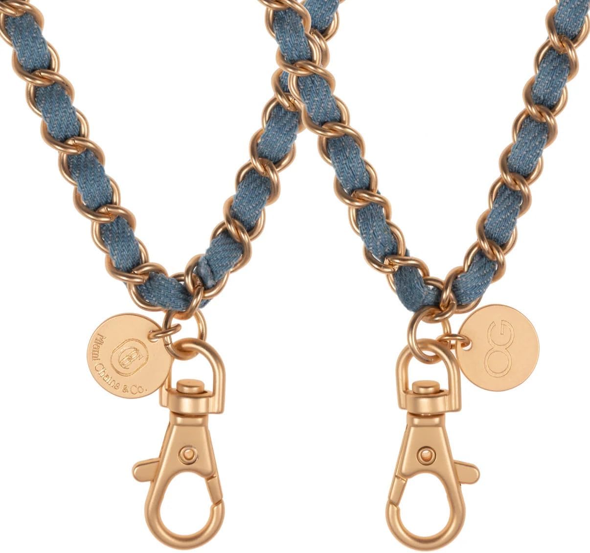 Miami Chains & Co. - Phone Wristlet with Matte Gold Plated Chain iPhone Wrist Strap, Phone Wristlet Lanyard for Women