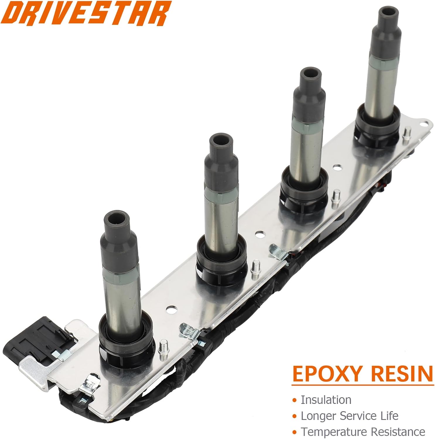 DRIVESTAR 2PCS Ignition Coil Pack 2004 2005 for Cadillac DeVille 4.6L, 2004 2005 2006 for Cadillac SRX, 2004 2005 XLR 4.6L V8, 2004 2005 for Pontiac Bonneville V8 4.6L Replacement for C1509 UF372