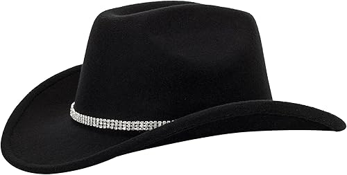 Miniatura 8 de Sombrero vintage de vaquero occidental para hombre, sombrero de vaquera de fieltro Fedora Gus, sombrero para mujer, ML