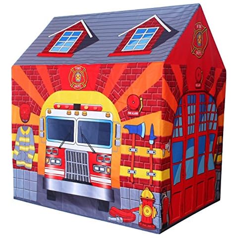 POCO DIVO Fire Station Play Tent Kids Pretend Playhouse Cover