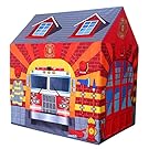 POCO DIVO Fire Station Play Tent Kids Pretend Playhouse