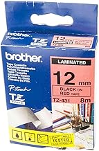 Brother TZ431 Laminated Tape Labels Roll (1.2cm x 8m)
