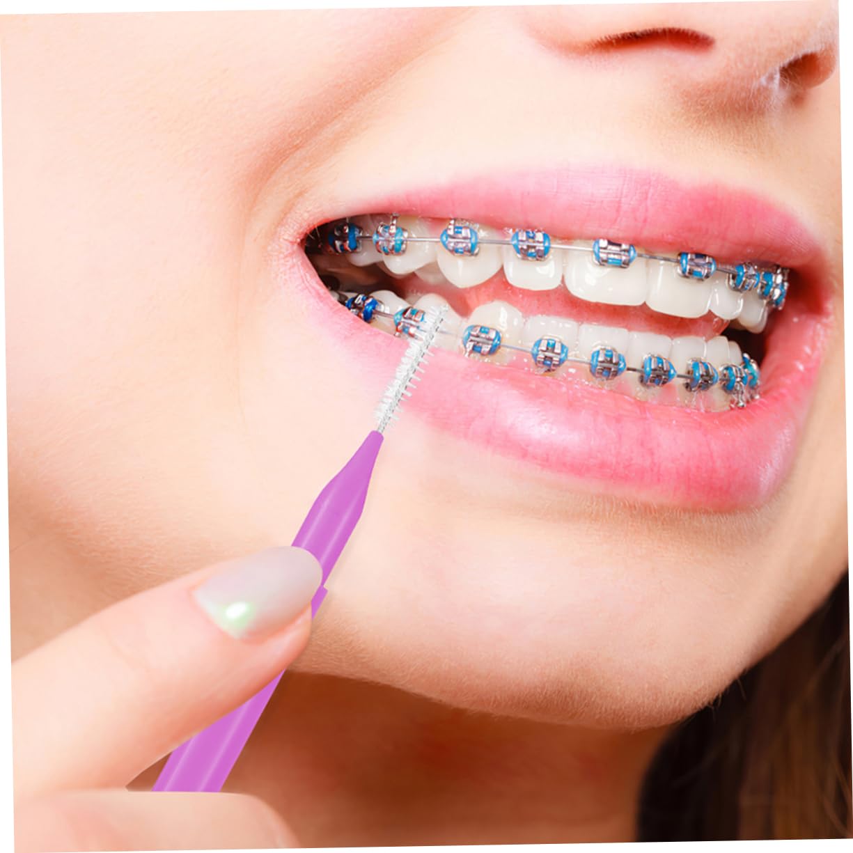 GLEAVI 250stücke Interdentalbürsten Tragbare Zahnreinigungsbürsten Für Effektive Reinigung Zwischen Zähnen Geeignet Für Altersgruppen Mit Farben