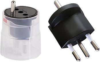 Max Hauri Fixadapter Type 12 for Earthing Contact Plug, 3 Pin, Black (Germany)