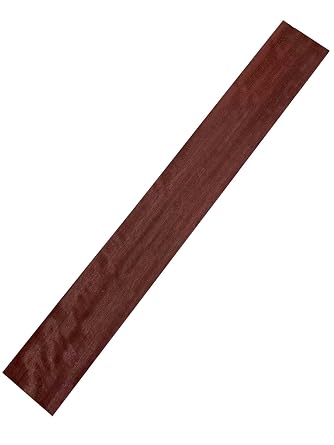 Exotic Wood Zone Wood Veneer 1/8" x 3" x 18" Combo Packs 10, Purpleheart, 1/8" x 3" x 18"