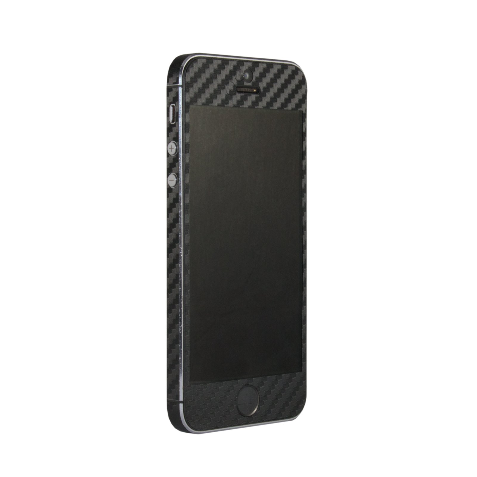 Apple iPhone 5, 5S, SE Full Body Skin Sticker - 3D Textured Black Carbon Fiber Vinyl