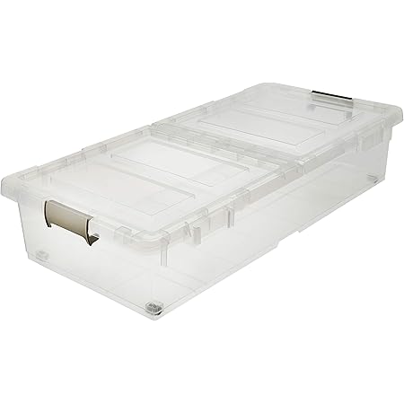 Amazon Jej ベット下収納ボックス 2個組 クリア J 2 収納ケース ボックス オンライン通販