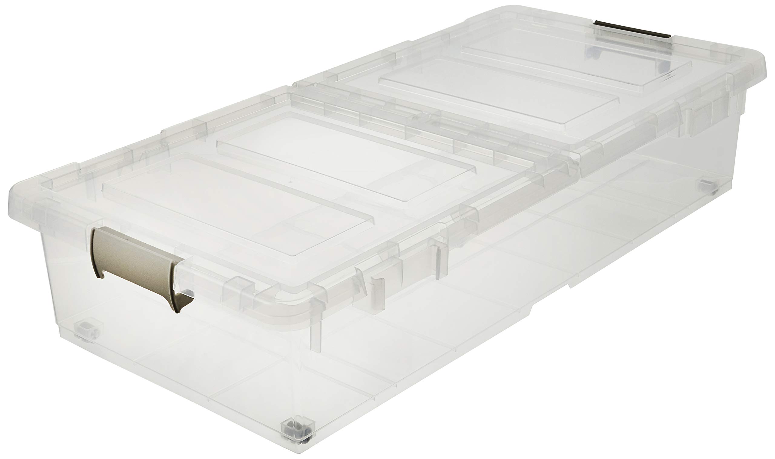 Amazon.co.jp: JEJ ベット下収納ボックス 2個組 クリア J-330199