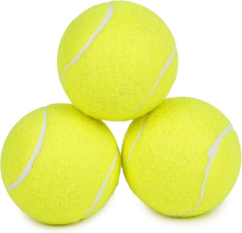 Miniatura 8 de Pelotas de tenis para perros Prime Pets, 12 paquetes, 6.35 cm de pelotas de tenis duraderas de alto rebote para perros, pelota de perro para buscar
