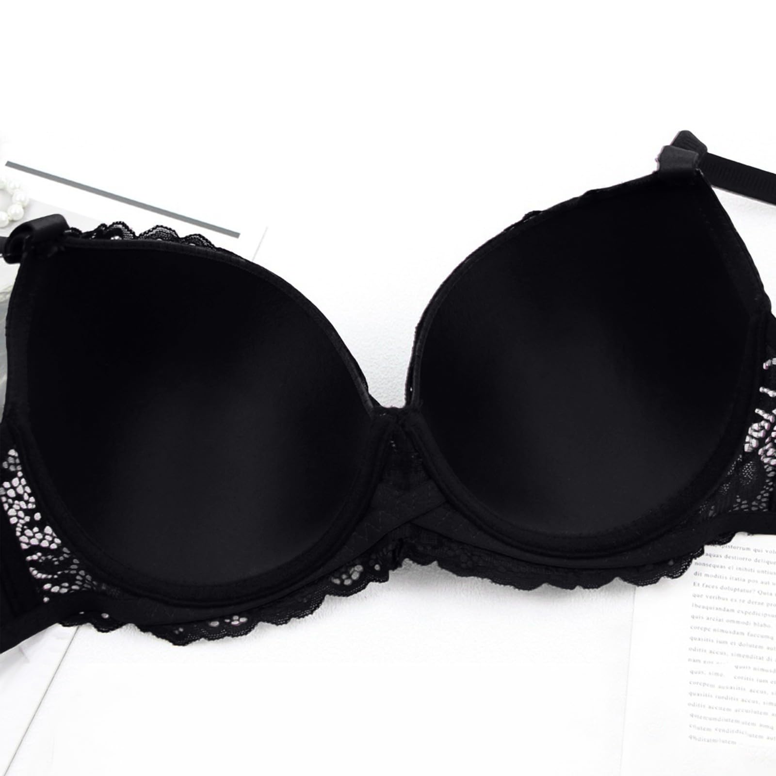3 Stück Damen-BH, ohne Bügel, Minimizer-BH, unsichtbar, weich, BHs, sexy V-Ausschnitt, mit Multipositionsunterstützung, rückenfrei, bequem, große Größe