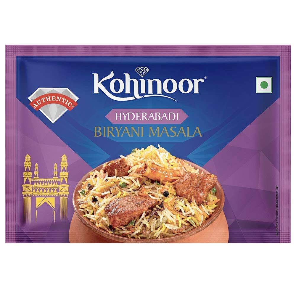 Kohinoor Hyderabadi Biryani Masala, 15g Amazon.in Grocery & Gourmet Foods