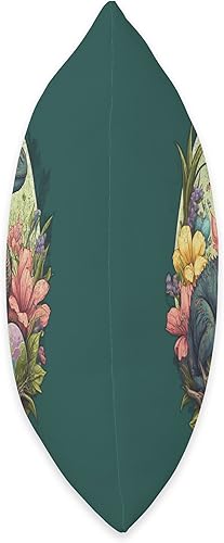 Miniatura 2 de Raptor T-rex Bunny Ears Egg Easter Day Dinosaur Dino Boys Throw Pillow 16x16 Multicolor