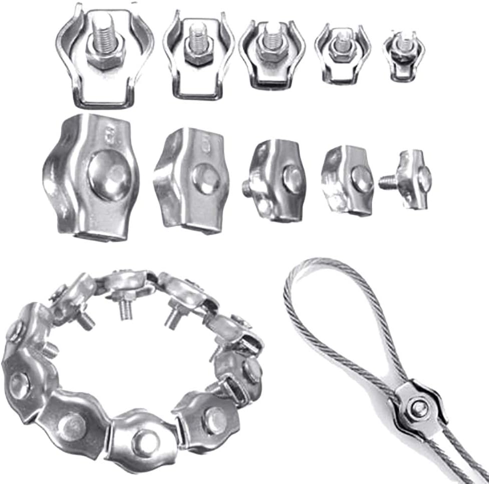 Buy Wire Rope Clamp Hand Tools,SoFull 2Pcs M2M8 Stainless Steel Wire