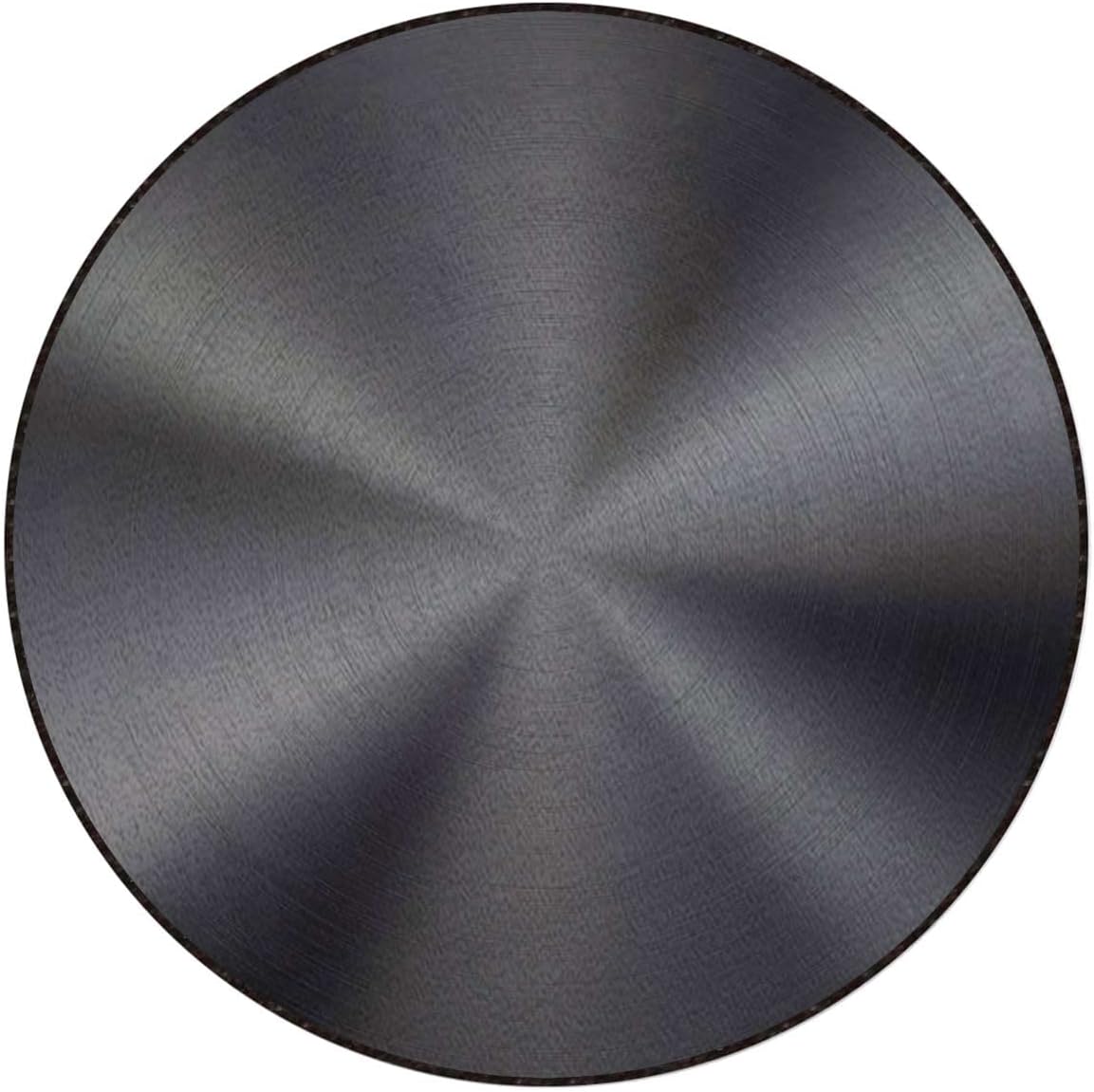 Modern Gaming Chair Mat Under Computer Desk Floor Protector for Rolling Chairs Non Slip Anti Scratches Spectral Color Motion Graphic,Gray Pale Grey White Diameter 35.5 in