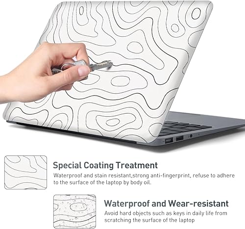 Miniatura 31 de Adhesivo para laptop de 12.1-15.6 pulgadas, calcomanía reutilizable universal de vinilo para laptop, protector de arte impermeable en color panal