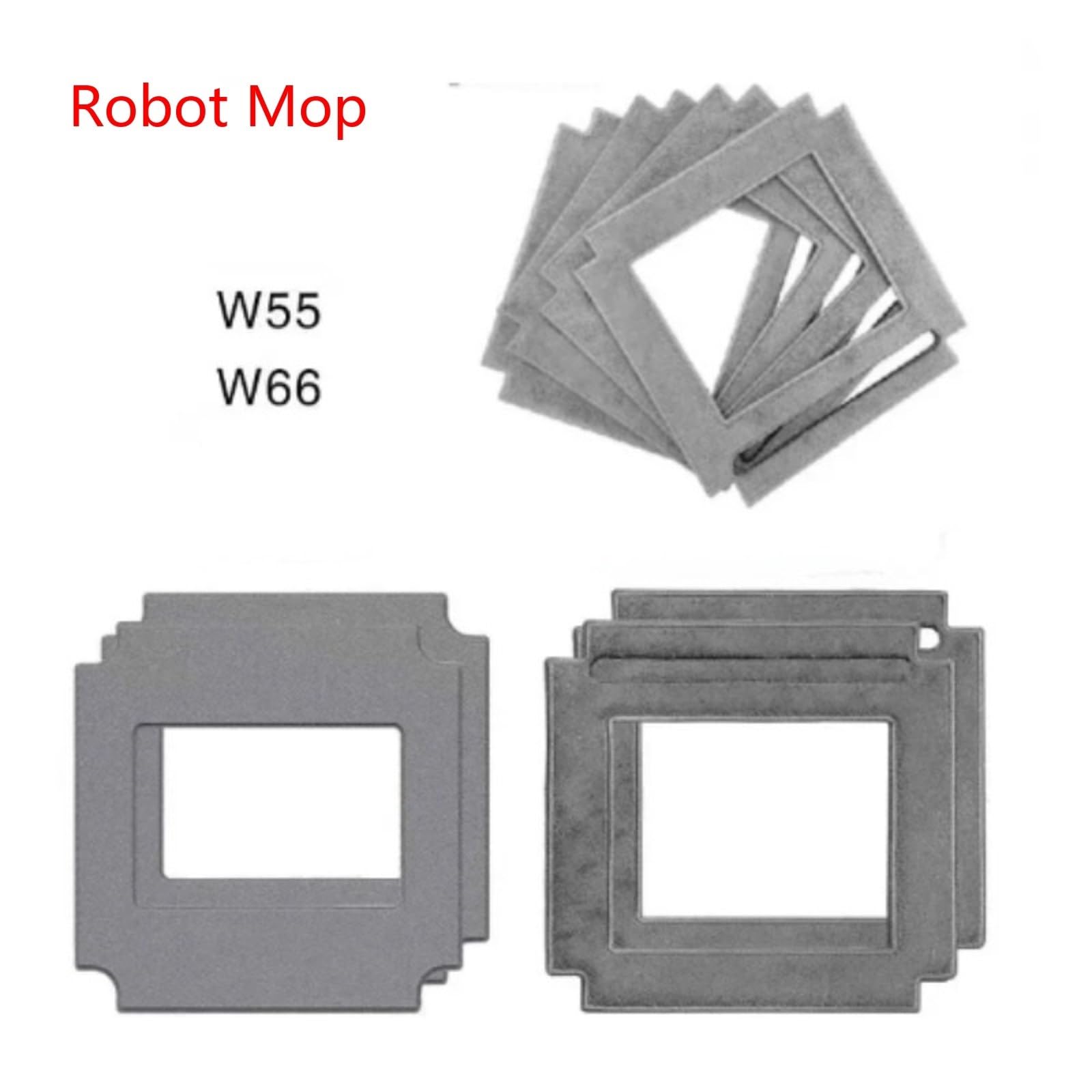 Panno for Robot for La Pulizia Dei Vetri, Compatibile Con HUTT, W66 W55, Straccio for Robot for La Pulizia Dei Vetri(W55)