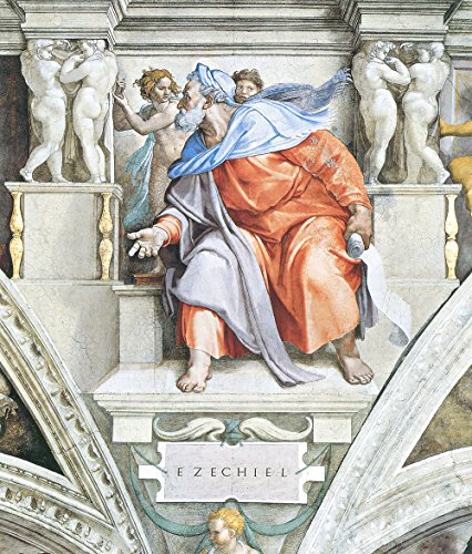 Art mural Michel-Ange Ézéchiel très grand format avec cadre noir