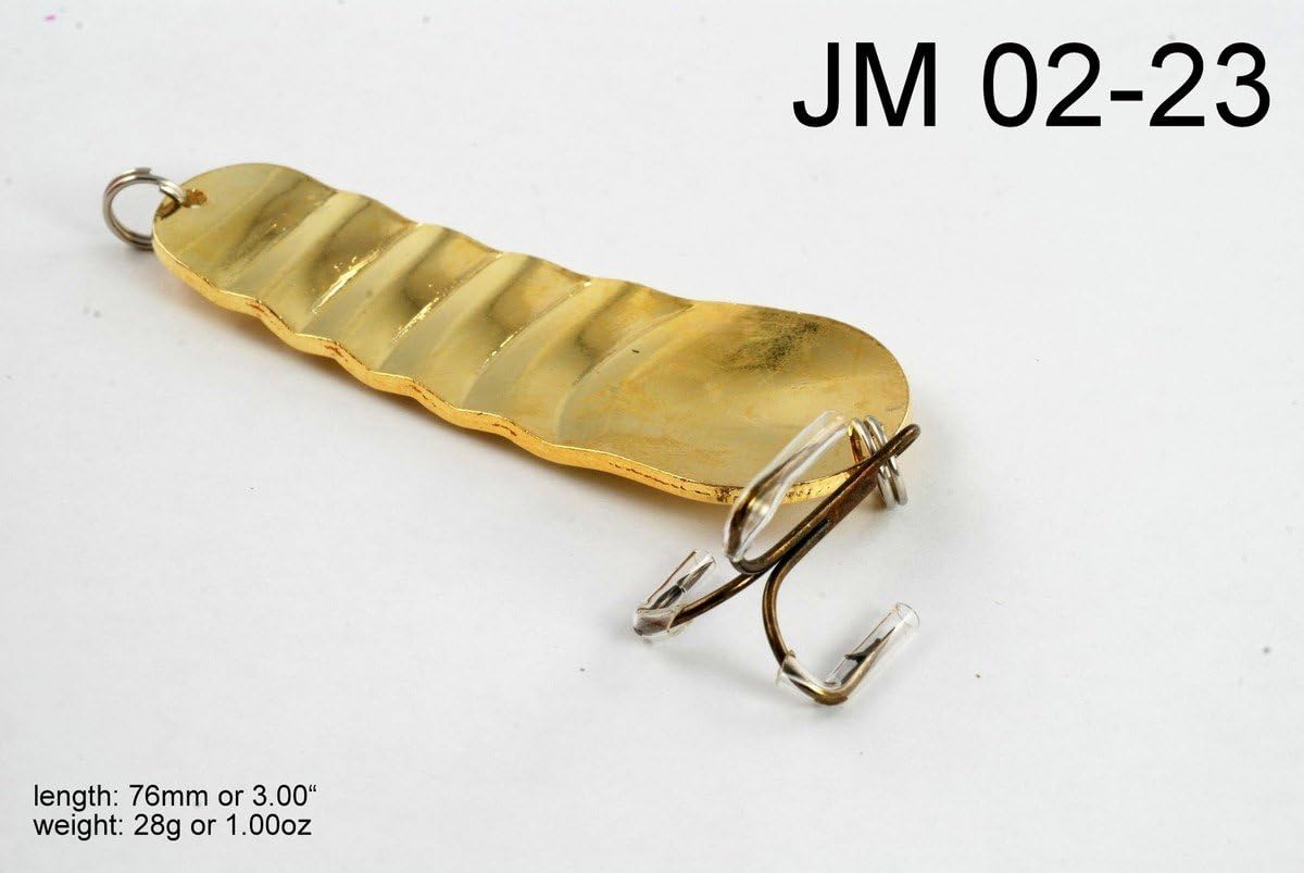 Akuna [JM 02] 3-Inch Ridged Casting Spoon Fishing Lure for Northern Pike