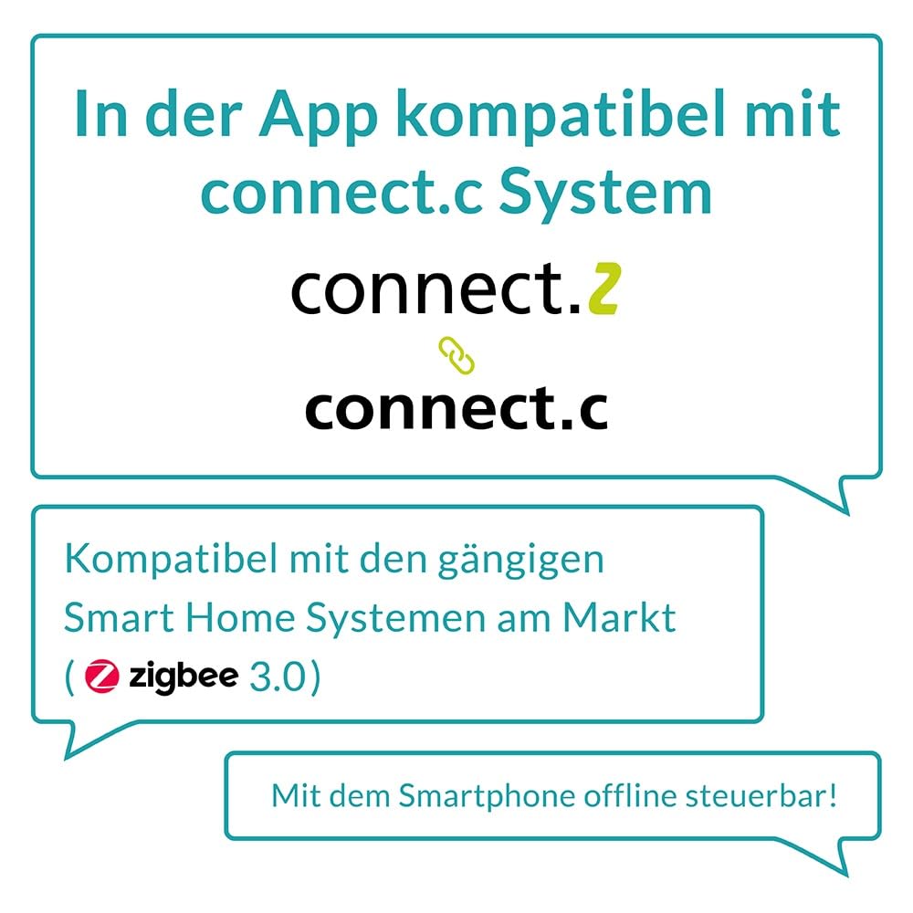 Eglo connect.z Smart Home Led faretto da incasso Saliceto-Z in alluminio bianco, Ø 88 mm, ZigBee, app e controllo vocale, colore della luce, dimmerabile