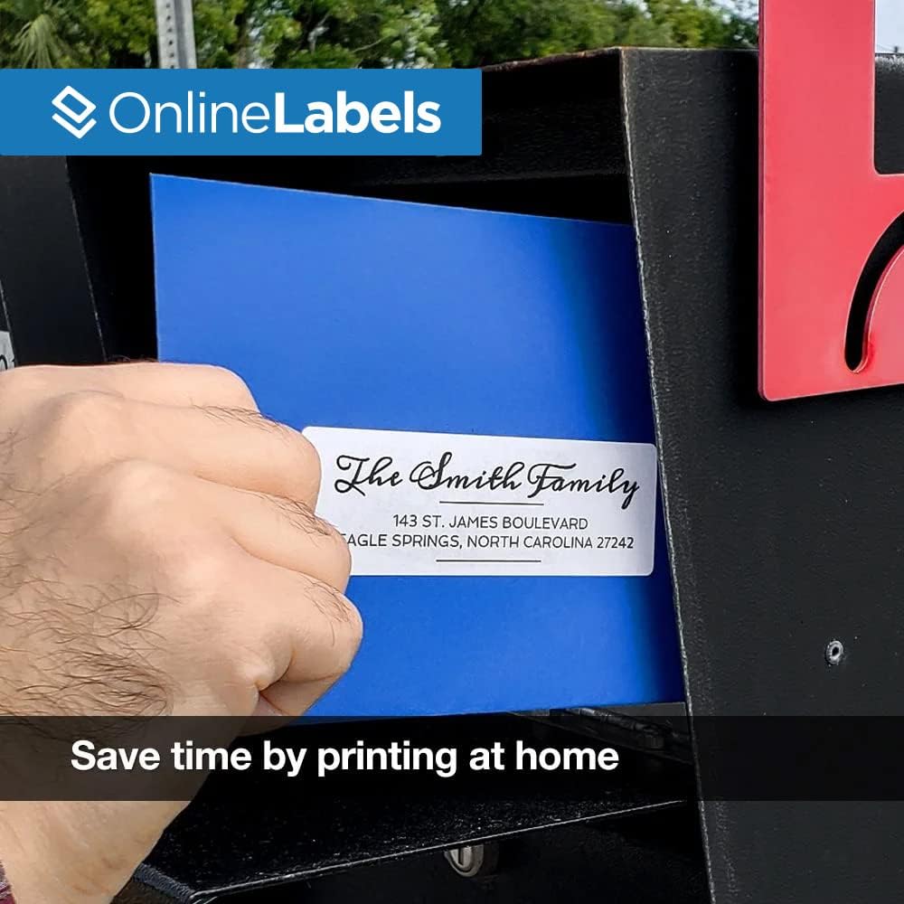 Customizable Address Labels - 4 x 1.33 - Permanent, White Matte - Mailing, Barcoding - Pack of 14,000 Labels, 1,000 Sheets - Inkjet/Laser Printers - Online Labels - Image 7