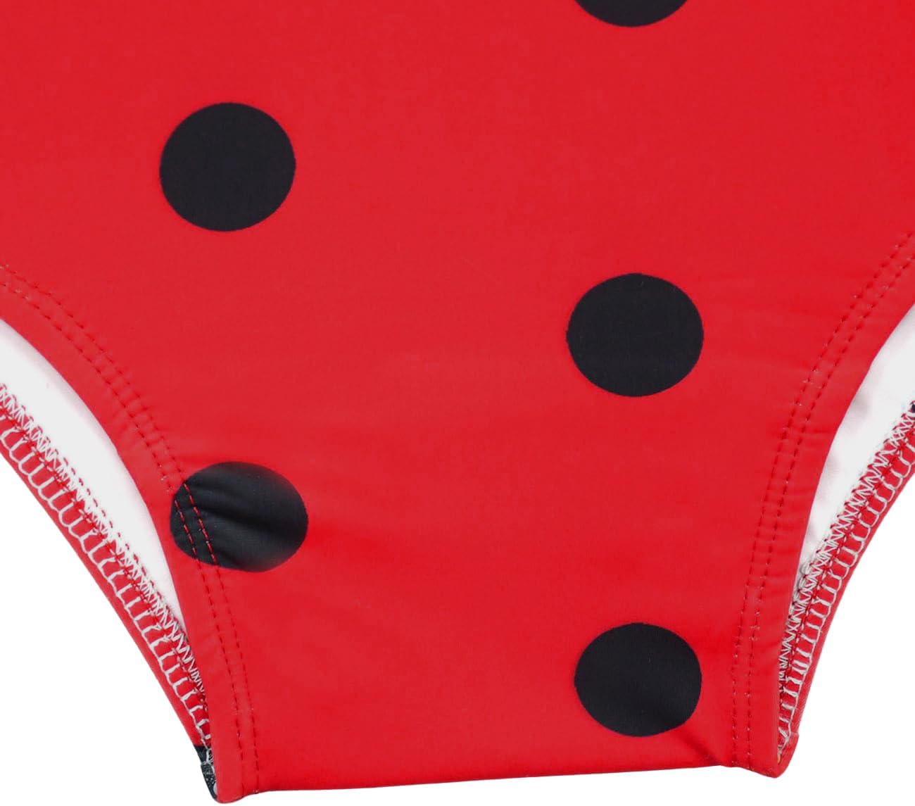 Dressy Daisy Girls Ladybug Red & Black Polka Dots One Piece Bathing Suit Swimsuit Swimwear