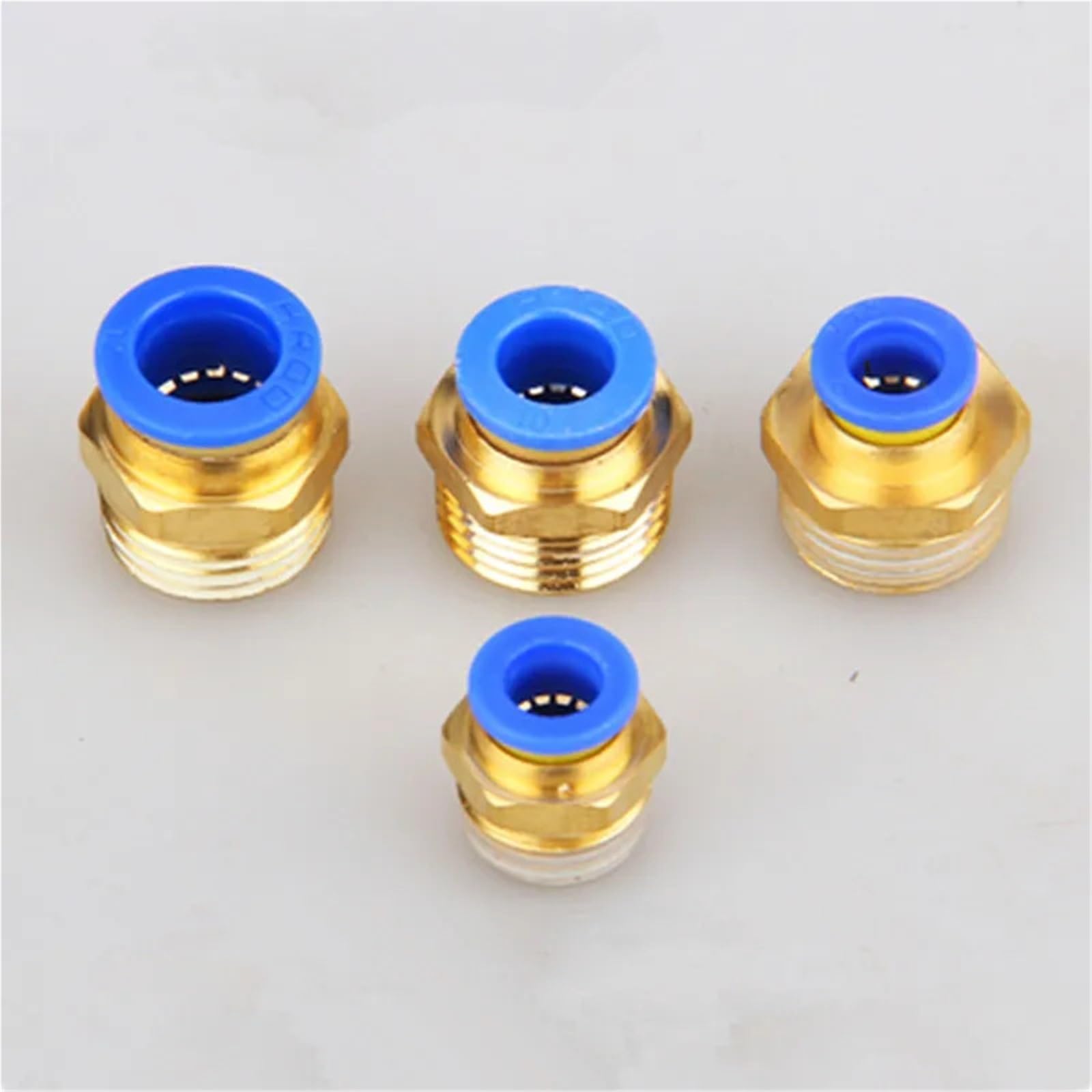 Connecteur de Tube Pneumatique PC Pièces de Compresseur D'Air Raccord Pneumatique Droit 1/2 Pouce 1/4 Pouce 3/8 Pouce 1/8 Pouce M5Male-4 6 8 10 12 (PC6-04)