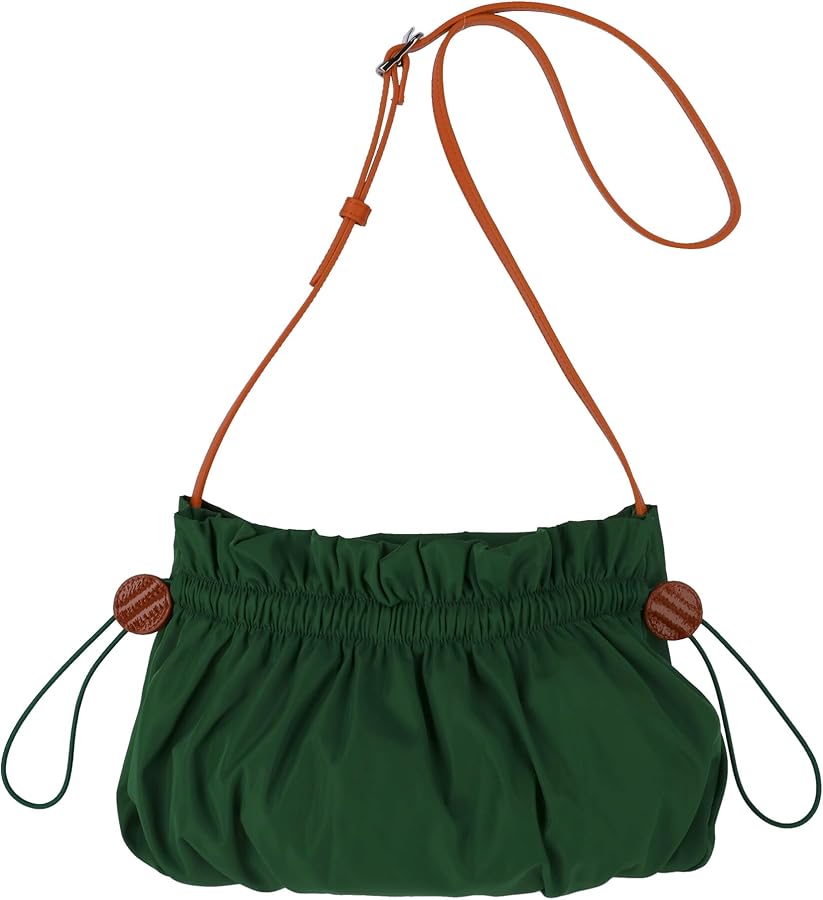 Amazon | ツモリチサト ギャザーポケット ショルダーバッグL グリーン