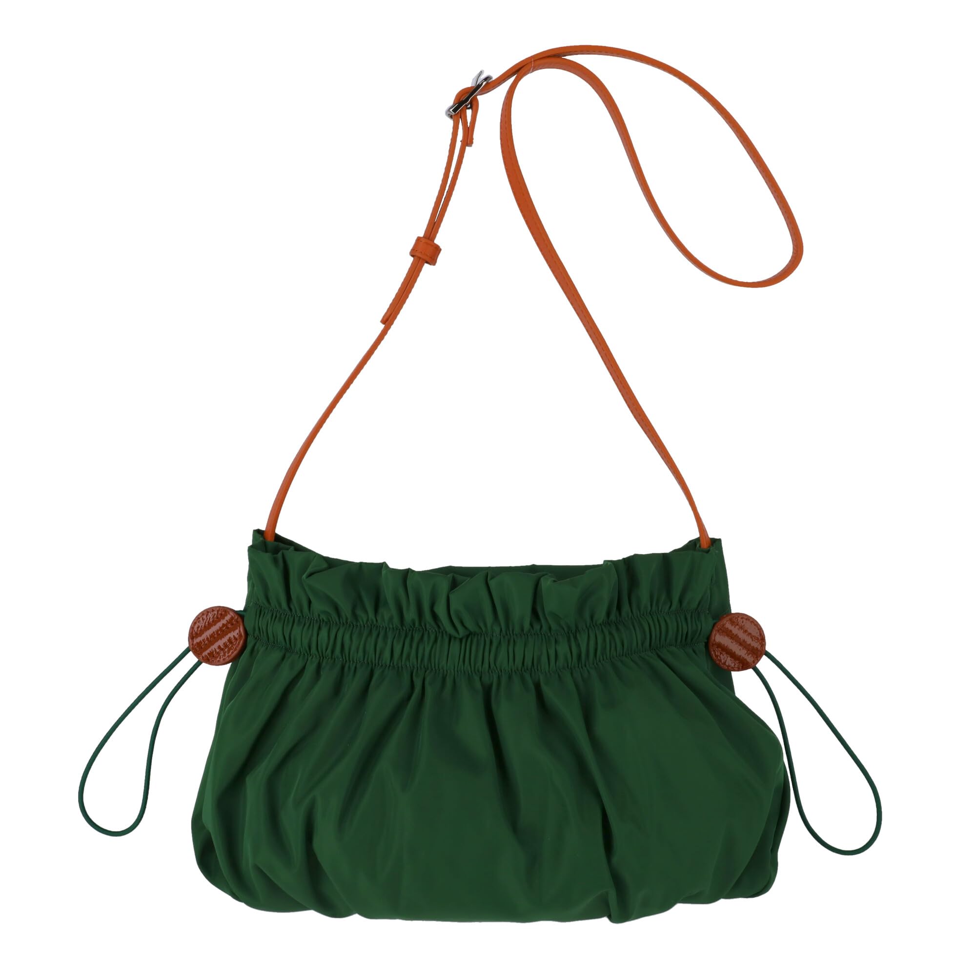 Amazon | ツモリチサト ギャザーポケット ショルダーバッグL グリーン