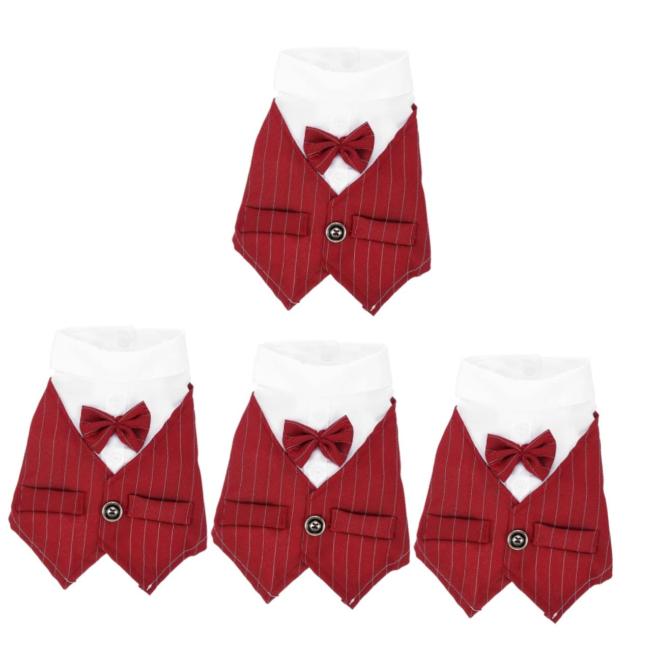 Ornement imprimé pour animaux lot de 4 bandanas de fiançailles originaux