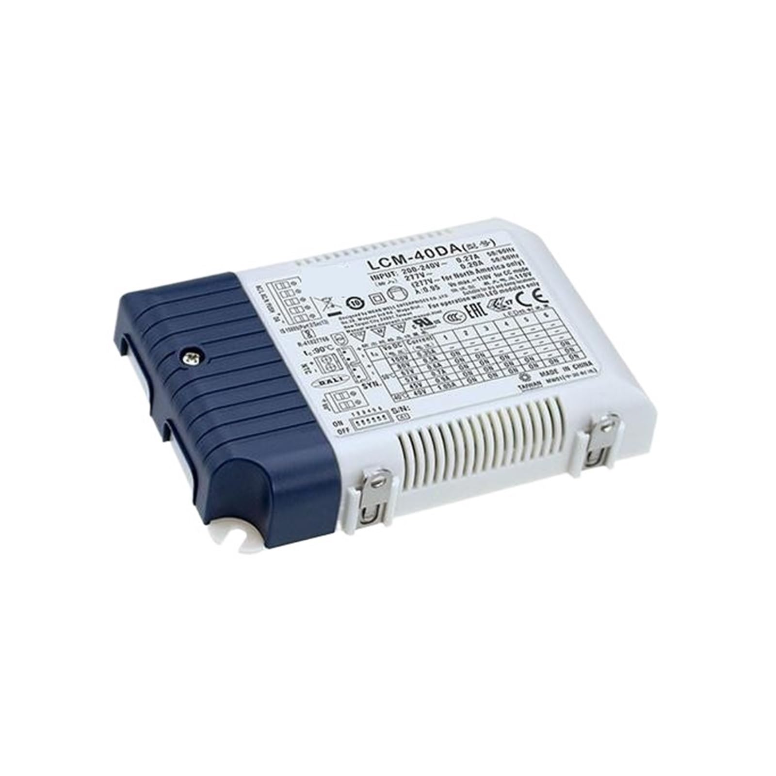 PWANUIGTE Regulated Switching Transformer LCM-40DA 40W with DALI Interface/inching dimming Multi-Level Output Constant Current Power Supply