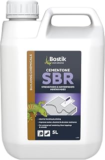 Bostik Cementone SBR, Primer and Bonding Agent, Strengthens and Waterproofs Cement and Mortar Mixes, Size: 5L